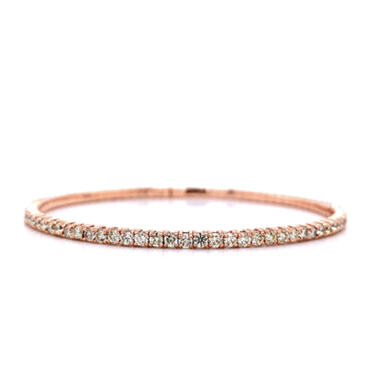 Diamond Tennis Bracelet In 14K Rose Gold (1.7 CT)