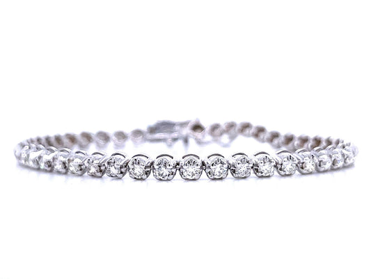 Diamond Tennis Bracelet in 14K White Gold (2.90 CT)