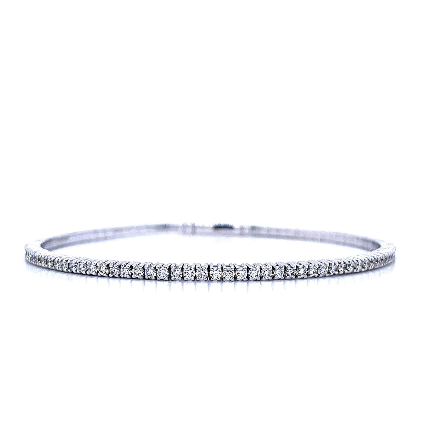 Diamond Tennis Bracelet in 14K White Gold (1 CT)