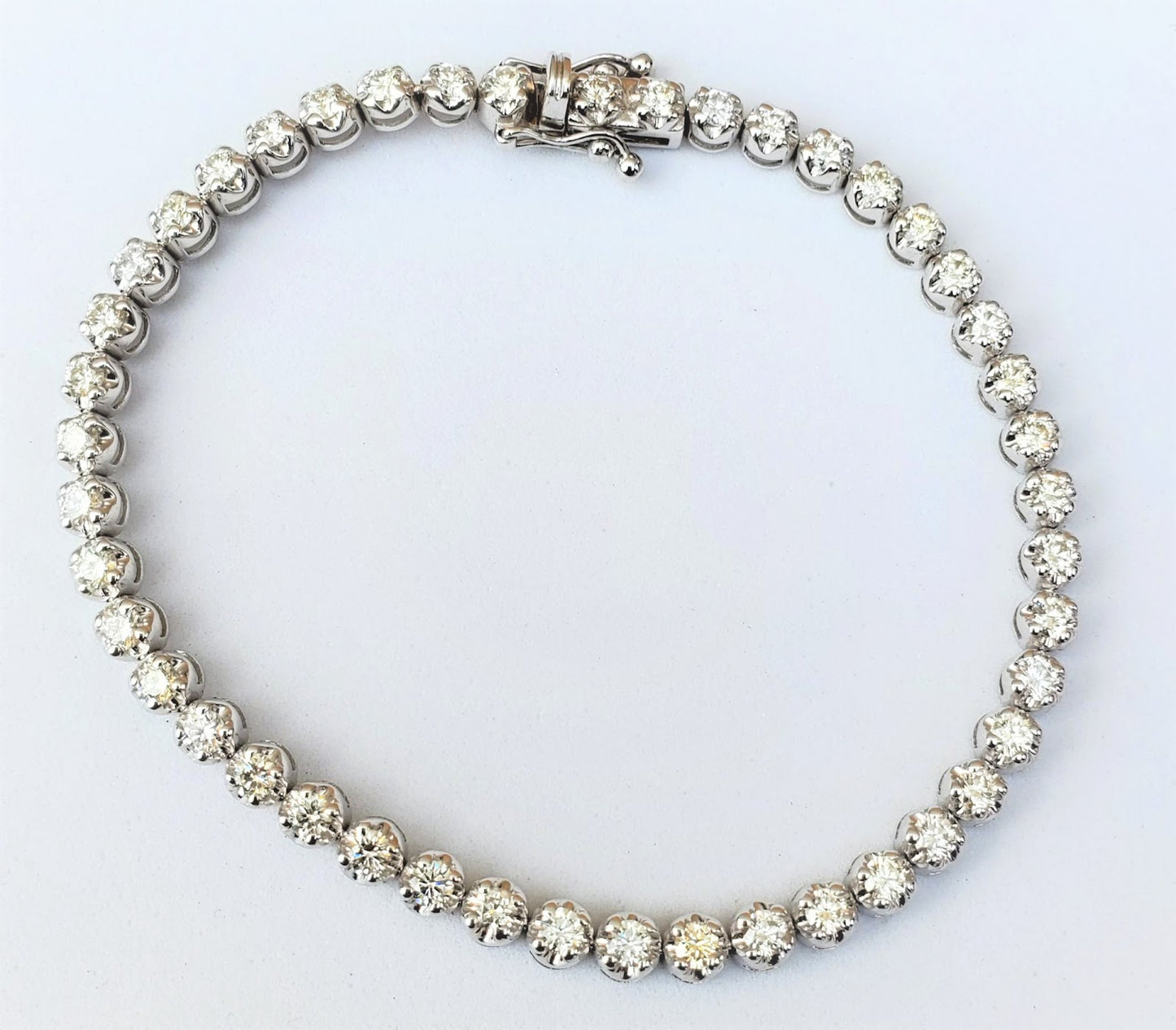 Diamond Tennis Bracelet in 14K White Gold (2.90 CT)